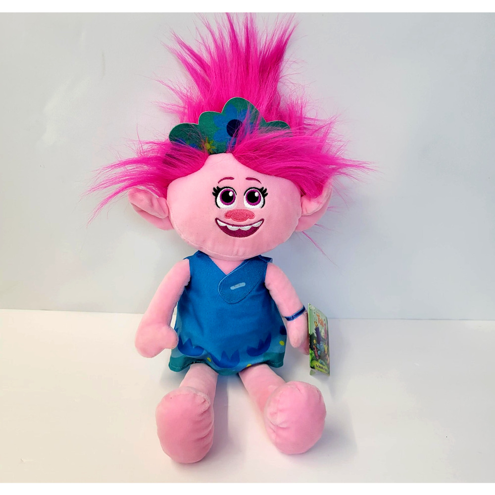 Kohl's Cares Trolls Poppy Plush Doll 16" Pink Medium Stuffed Animal Toy Spring‎